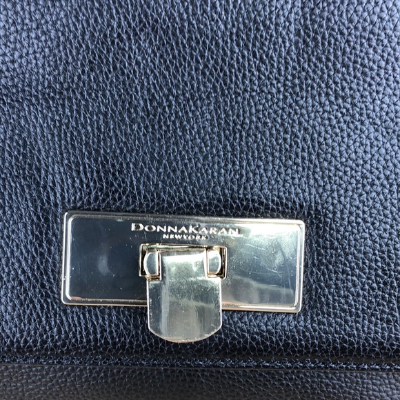 Donna Karan leather bag, black shoulder bag - Picture 3 of 16